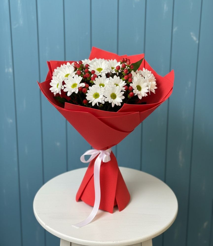 Букет цветов из: Хризантемы в Славгороде