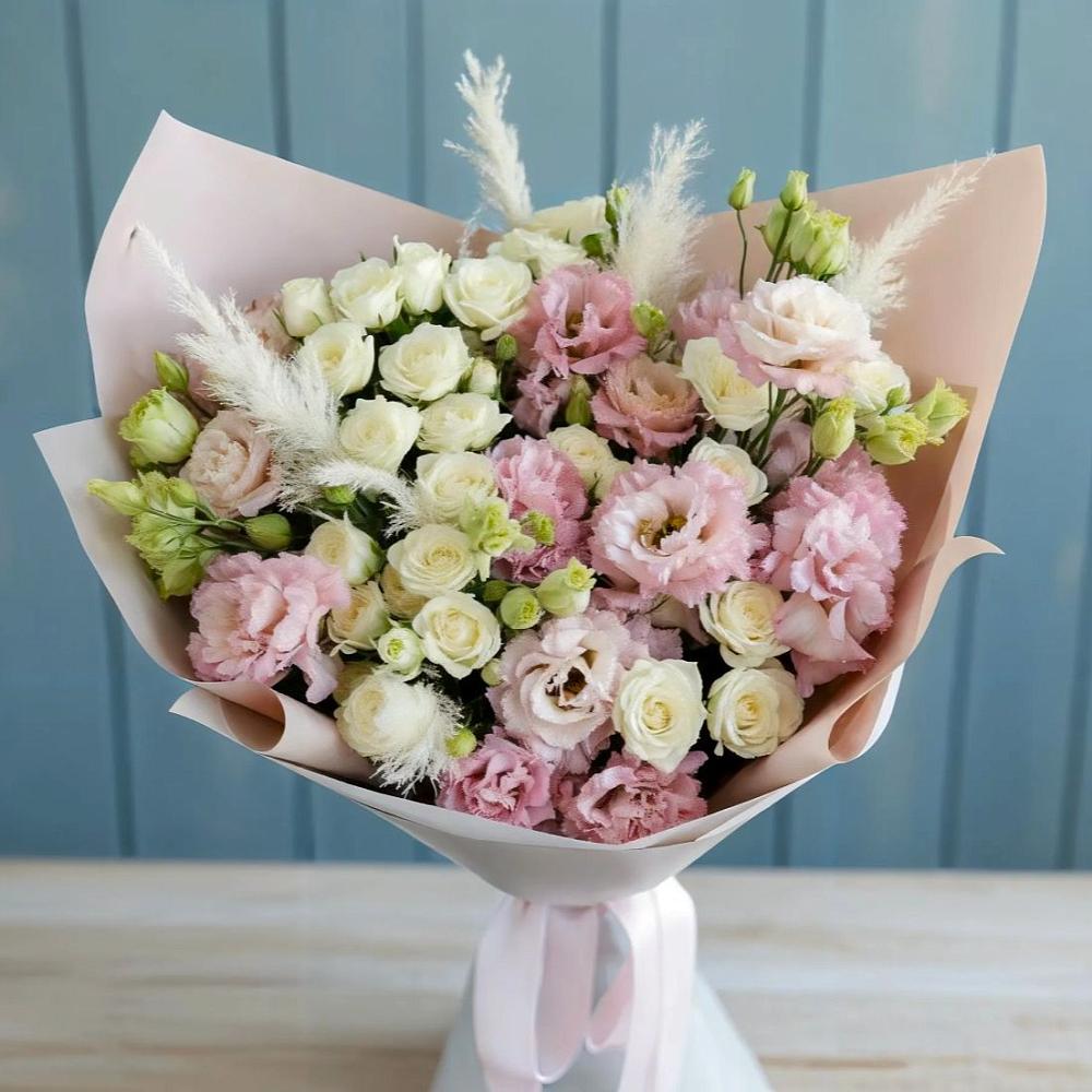 Букет цветов из: Альстромерии и Розы в Славгороде