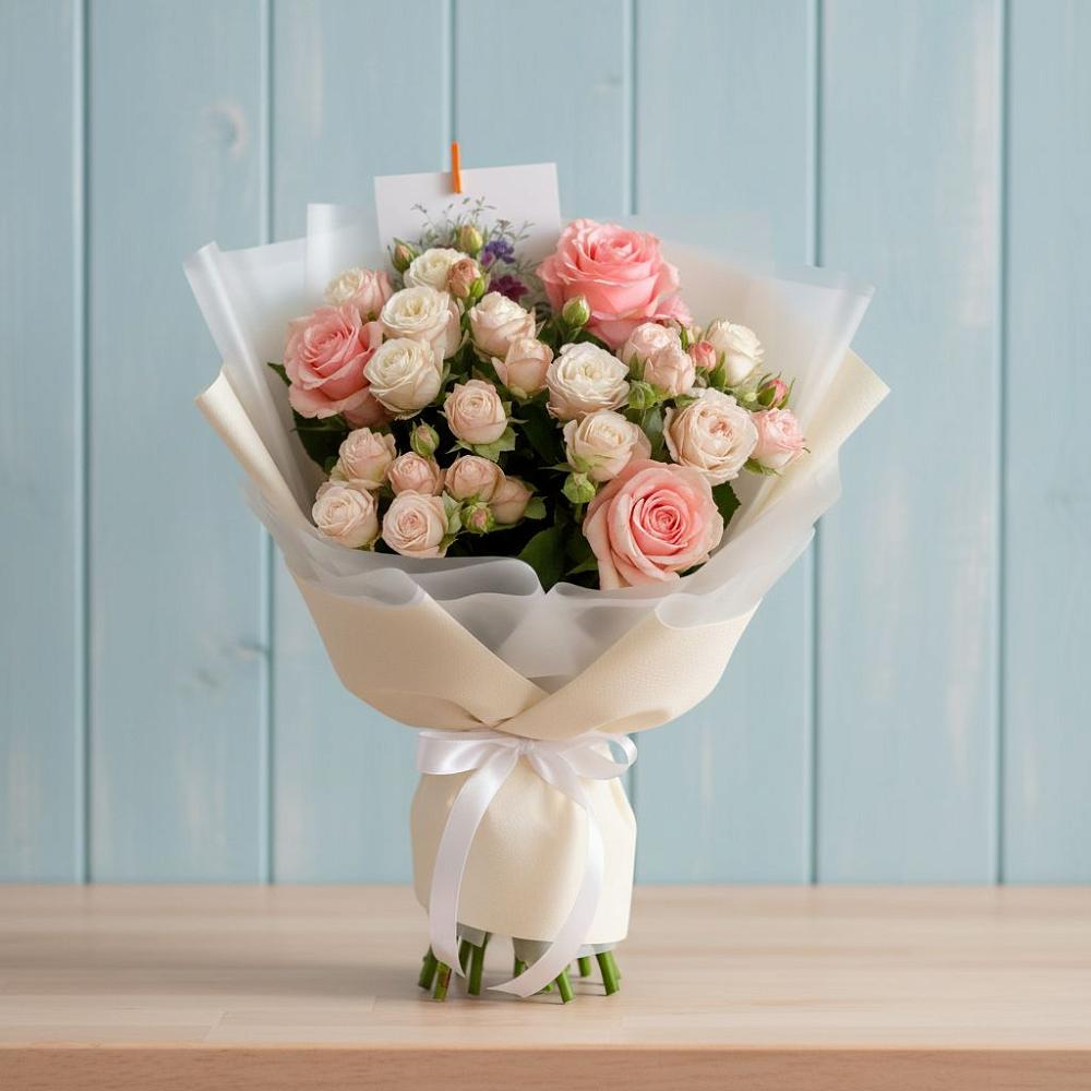 Букет цветов из: Розы в Славгороде