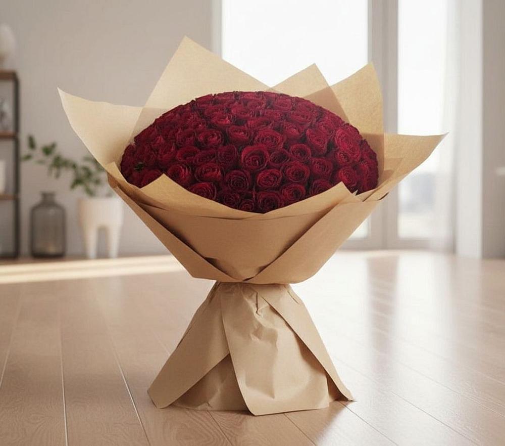 Букет 101 Красная роза в Славгороде