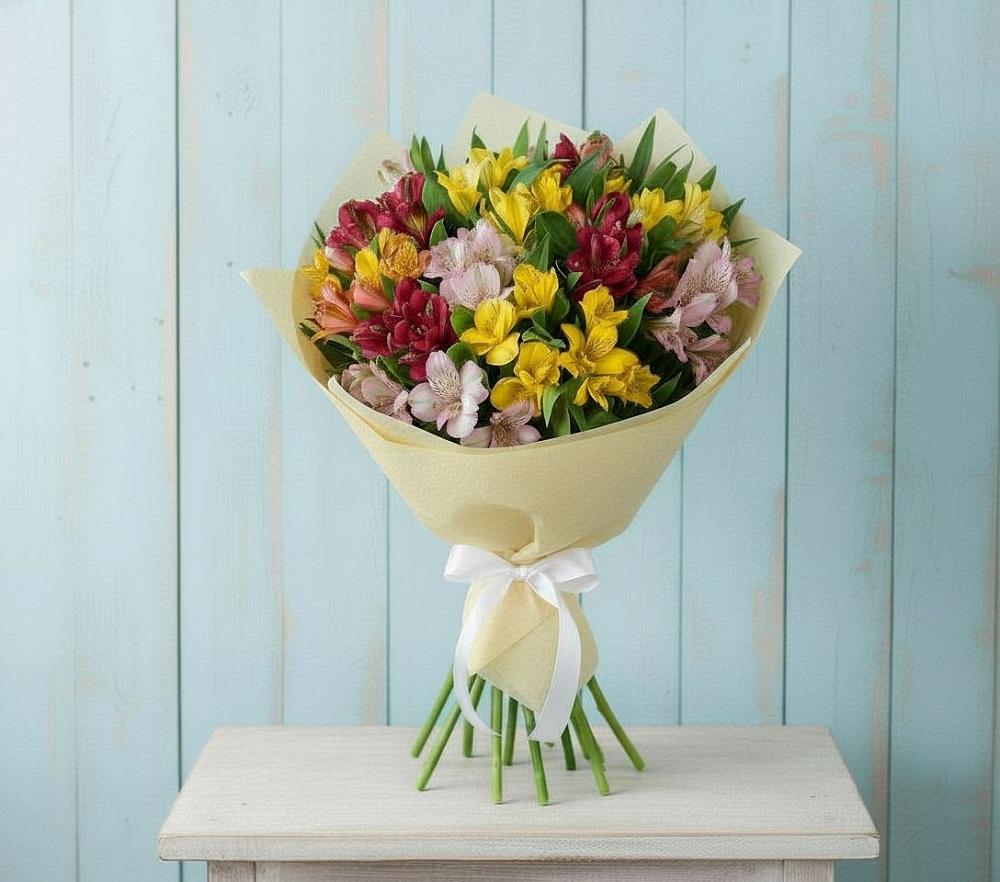 Букет цветов из: Альстромерии в Славгороде