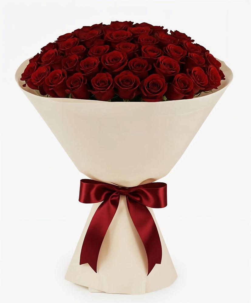 Букет 101 Бордовая роза Блэк Бакарра в Славгороде